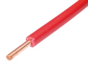 Profile câble VOB 1,5mm² 100m rouge