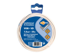 Profile câble VOB 1,5mm² 25m blanc
