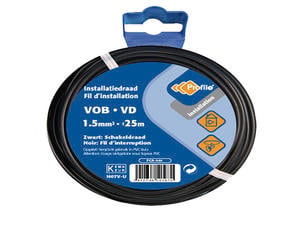 Profile câble VOB 1,5mm² 25m noir