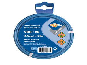 Profile câble VOB 1G 2,5mm² 25m bleu