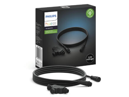 Philips Hue câble d'extension 2,5m + Té noir 1