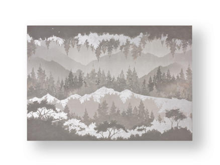Art for the Home canvasdoek 100x70 cm landschap grijs 1
