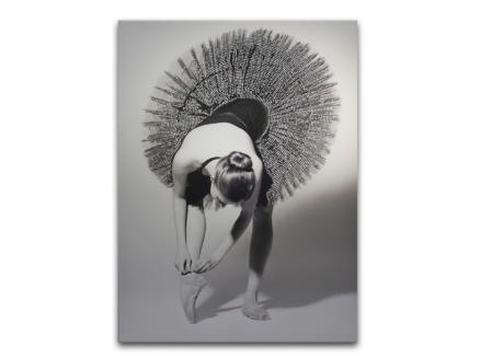 Art for the Home canvasdoek 60x80 cm ballerina glitter 1