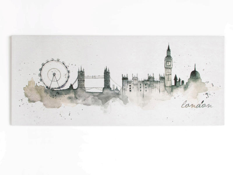 Art for the Home canvasdoek panorama 120x50 cm londen