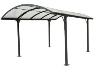 Garden Plus carport 305x485 cm transparent/métal anthracite