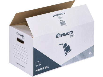 Practo Home carton de déménagement 60x30x30 cm