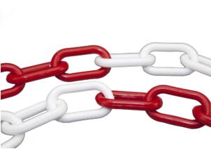 Scala chaîne de signalisation 8mm 5m rouge/blanc