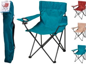 chaise de camping disponible en 3 couleurs
