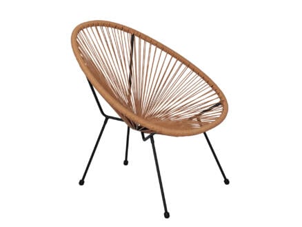 Garden Plus chaise lounge Ibiza brun 1