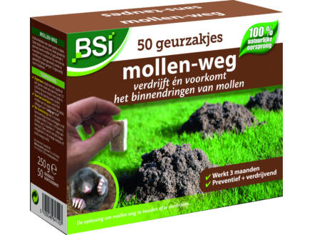 BSI chasse-taupes sachet odorant 50 pièces