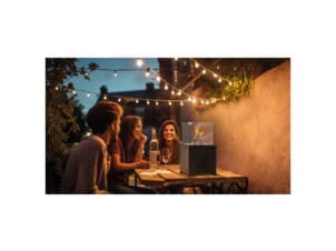 Green Flame chauffage de terrasse table pellets 1,5kW