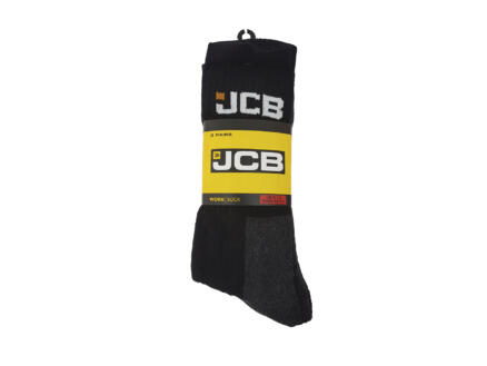 JCB chaussettes de travail 44-47 noir 3 paires 1