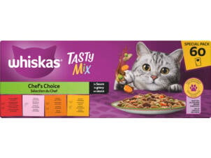 Whiskas chef's choise nourriture chat mix 60x85 g
