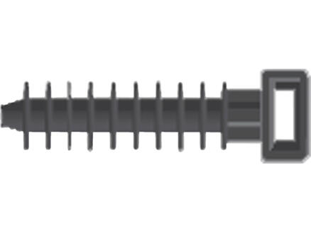 Smart cheville pour collier serre-câble matière synthétique PA 6 10x43 mm noir 1