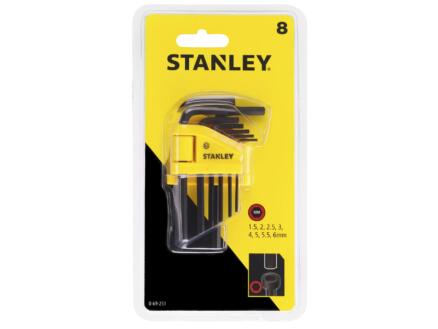 Stanley clé à six pans 1,5-6 mm set de 8 pièces 1