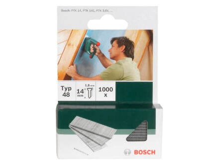 Bosch clous type 48 14mm 1000 pièces 1