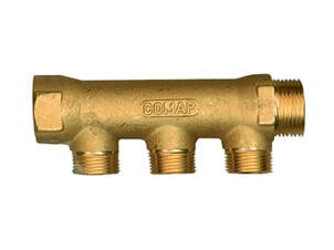 Saninstal collector 3/4" x M 22 met 3 aansluitingen