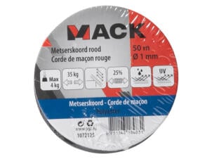 Mack corde de maçon 50m 1mm rouge