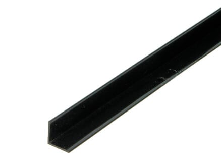 Arcansas cornière 1m 15x15 mm PVC noir 1