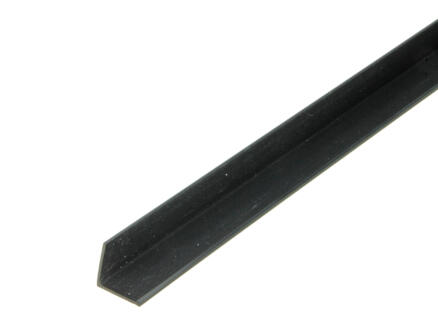 Arcansas cornière 1m 20x20 mm PVC noir 1