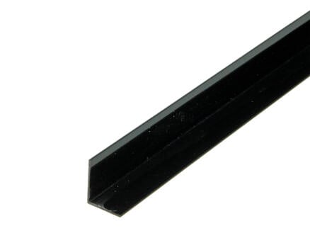 Arcansas cornière 1m 25x20 mm PVC noir 1