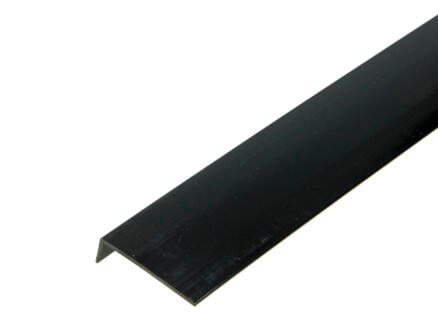 Arcansas cornière 1m 40x10 mm PVC noir 1