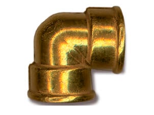Saninstal coude 90° FF 4/4" laiton
