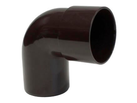 Scala coude pluvial pour gouttière 87° 50mm MF PVC brun 1
