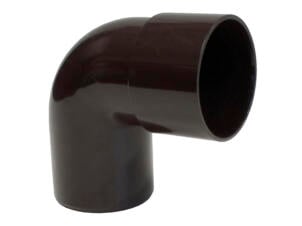 Scala coude pluvial pour gouttière 87° 50mm MF PVC brun