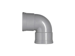 Scala coude pour égout 110mm 87° F/F gris