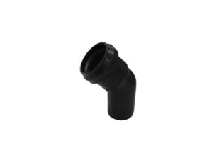Scala coude sanitaire 45° MF 50mm polypropylène noir