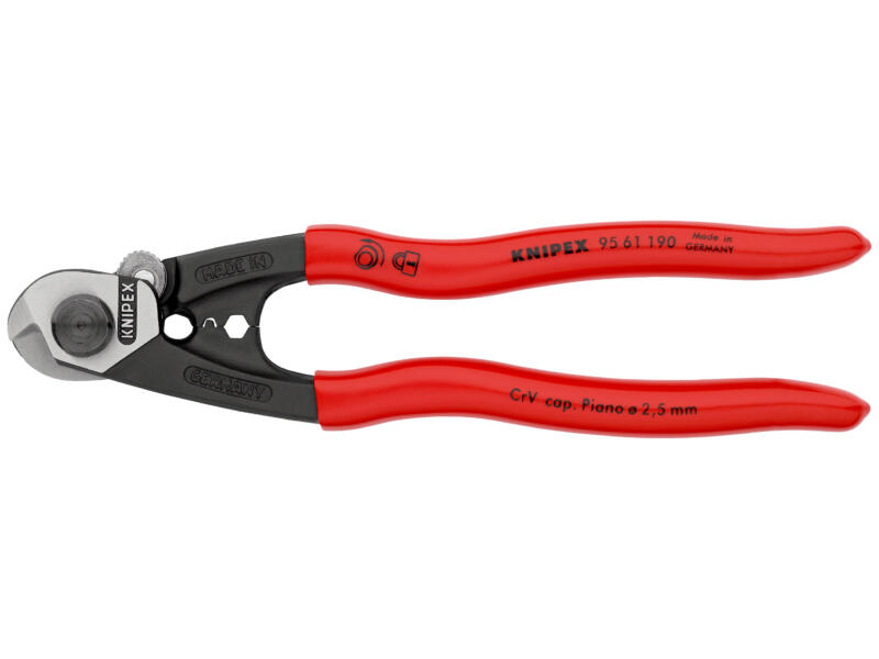 Cableforge Knipex coupe-câbles forgé 190mm | Hubo
