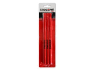 Diggers crayon de maçon 24cm rouge 3 pièces