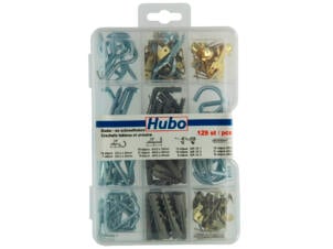 Hubo crochets pour tableau et armoire 129 pièces