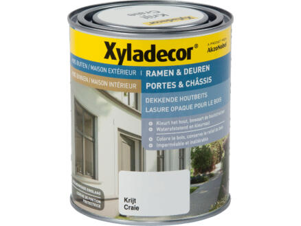 Xyladecor dekkende houtbeits ramen & deuren 0,75l krijt 1