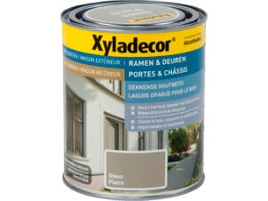 Xyladecor dekkende houtbeits ramen & deuren 0,75l steen
