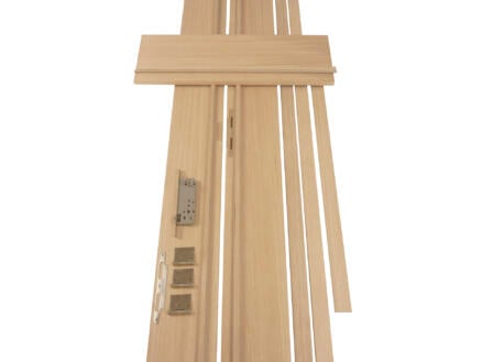 Solid deurkast MDF 202,2x16,5 cm eik 1
