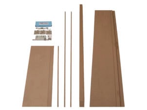 Solid deurkast schilderbaar MDF 212x40 cm ongeschilderd