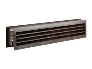 Renson deurrooster 450x90 mm PVC bruin