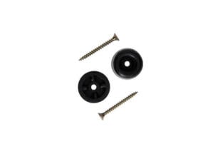 Mack deurstop rubber met schroef 30x25 mm zwart 2 stuks