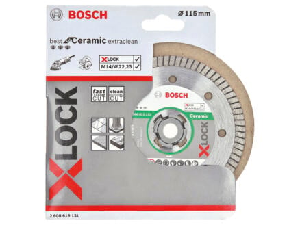 Bosch Professional diamantschijf keramiek X-lock 115x22,23x1,4 mm 1
