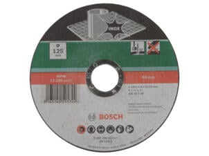 Bosch disque à tronçonner inox 125x1x22,23 mm plat