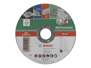 Bosch disque à tronçonner multifonction 125x1x22,23 mm plat