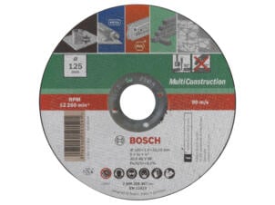 Bosch disque à tronçonner multifonction 125x1x22,23 mm plat