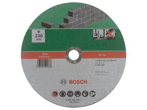 Bosch disque à tronçonner pierre 230x3x22,23 mm plat