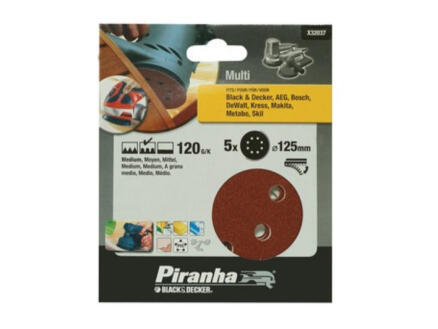Piranha disque abrasif G120 125mm 1