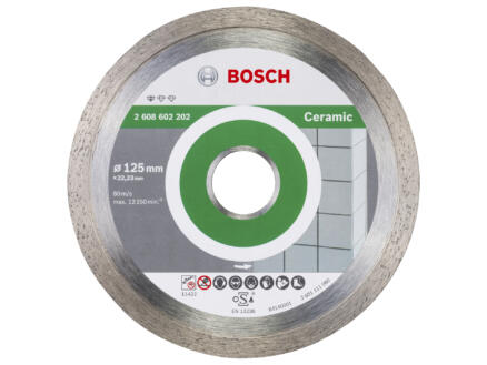 Bosch Professional disque diamant céramique 125x1,6x22,23x7 mm 1