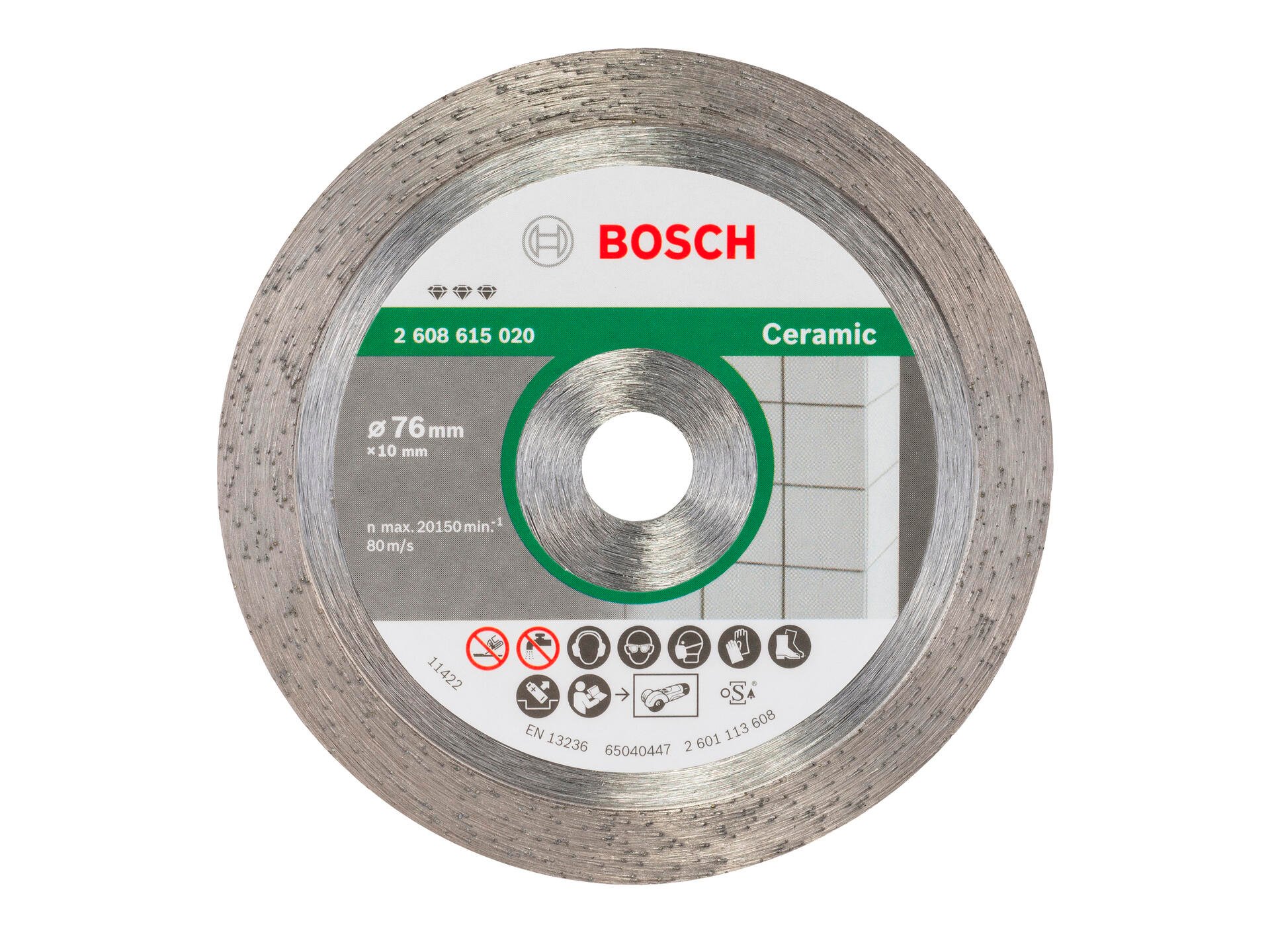 Bosch Professional disque diamant céramique 76x1,9x10 mm