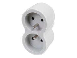 Legrand domino 2x2P+A 16A wit
