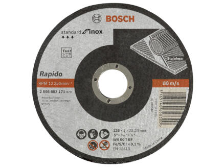 Bosch Professional doorslijpschijf inox 125x1x22,23 mm 1